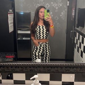 Cider wavy retro matching set